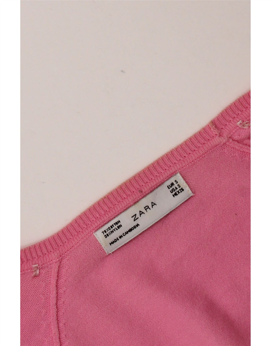 Pulover cardigan pentru femei Zara UK 10 mic roz