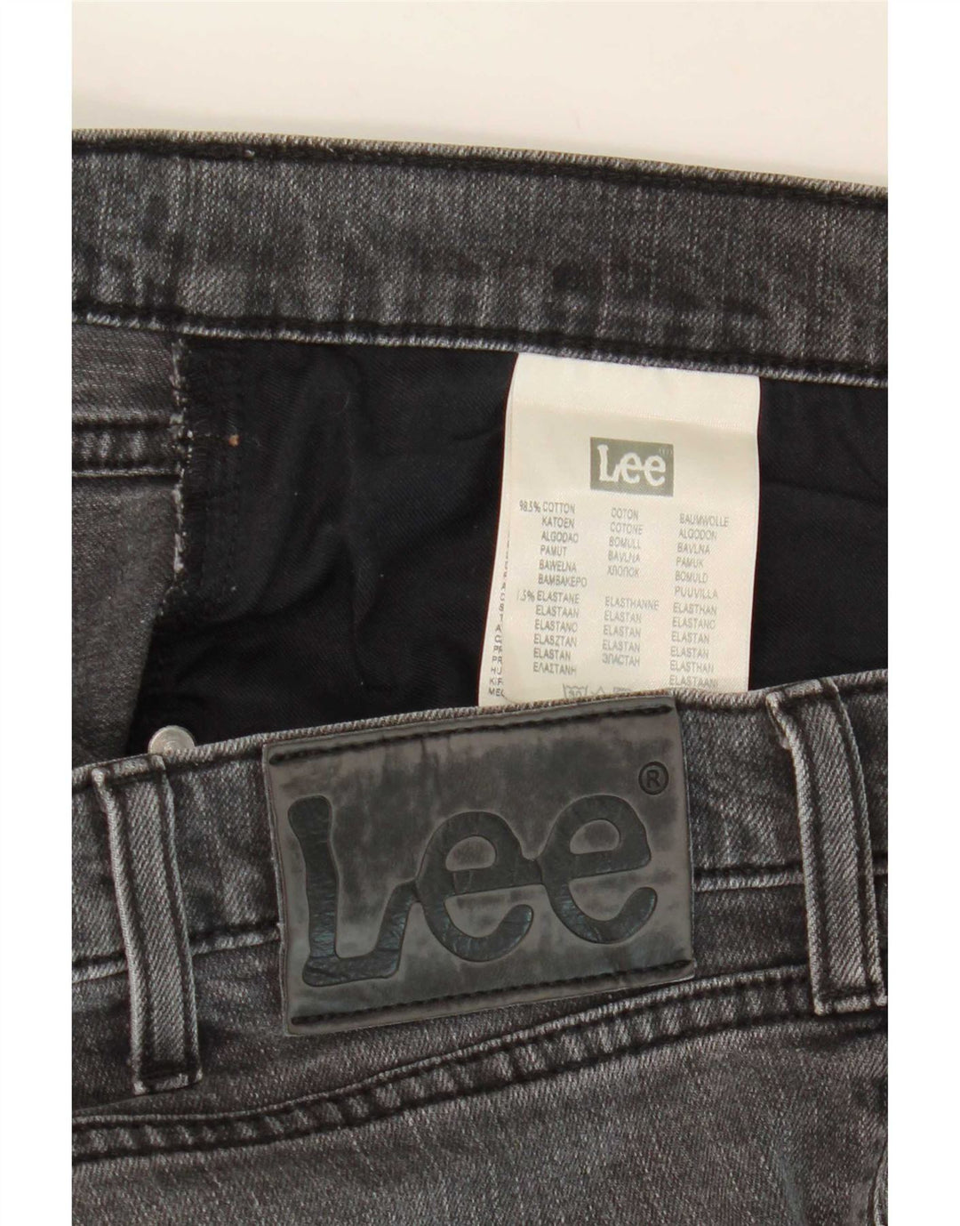 Blugi Lee Luke Slim pentru bărbați W36 L28 bumbac gri