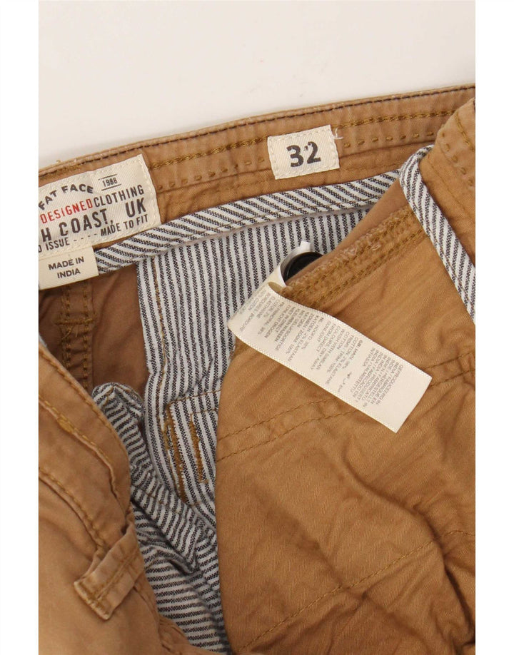 Pantaloni scurți cargo pentru bărbați Fat Face W32, bumbac maro mediu
