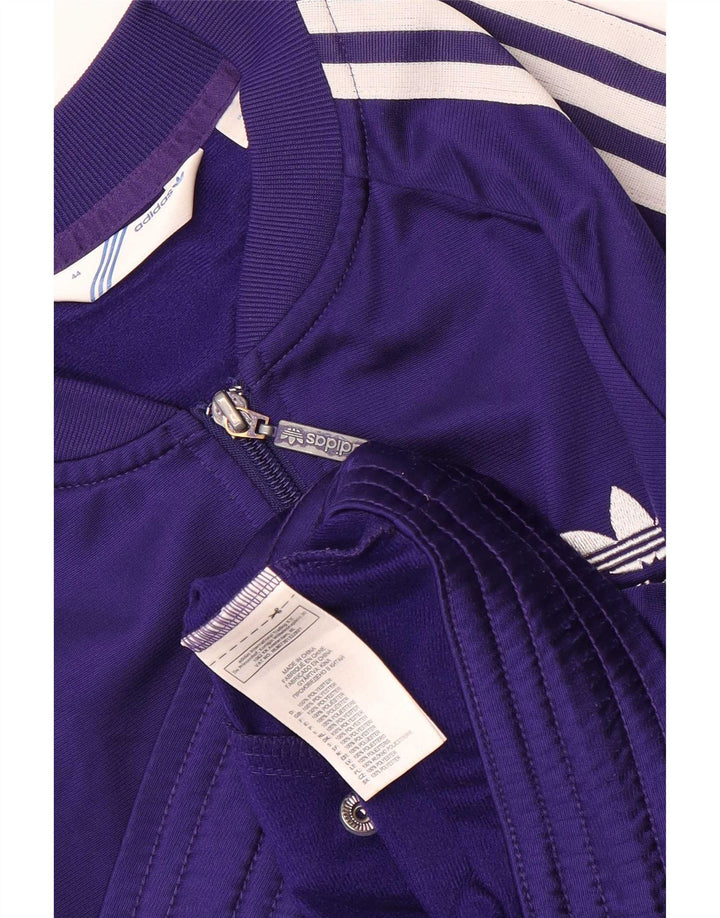 Jachetă de top pentru trening Adidas Crop pentru femei IT 44 Poliester violet mediu