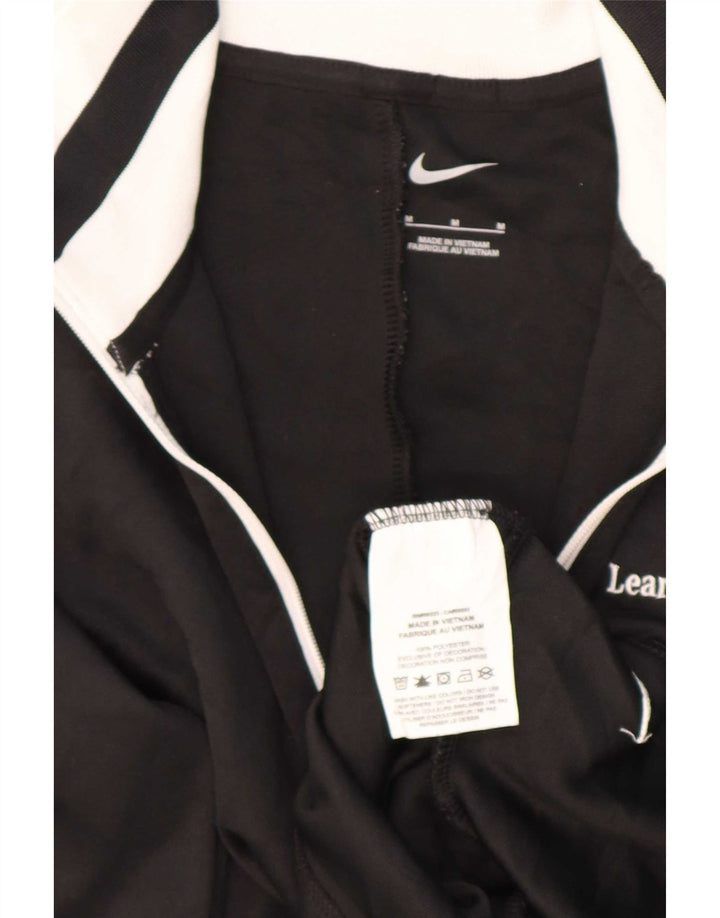 Top de trening pentru femei Nike Graphic Zip Neck Pullover UK 12 Medium Black