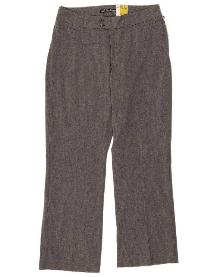 Pantaloni casual drepti pentru femei LEE US 10 Large W31 L28 Poliester gri