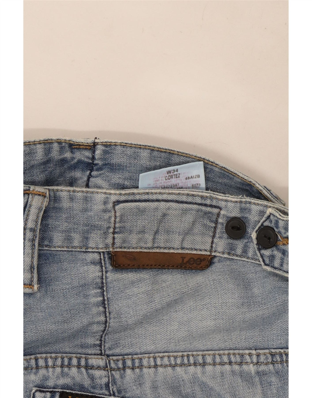 Pantaloni scurți din blugi pentru bărbați Lee W34, bumbac albastru mare