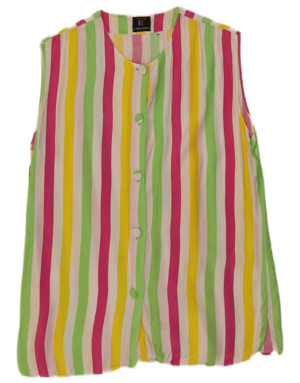 Bluză cămașă pentru femei Enara Camice UK 14 Medium, multicoloră, cu dungi