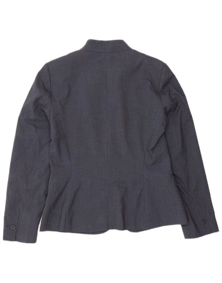 Jachetă pentru femei Zara cu 1 nasture EU 38 Poliester bleumarin mic