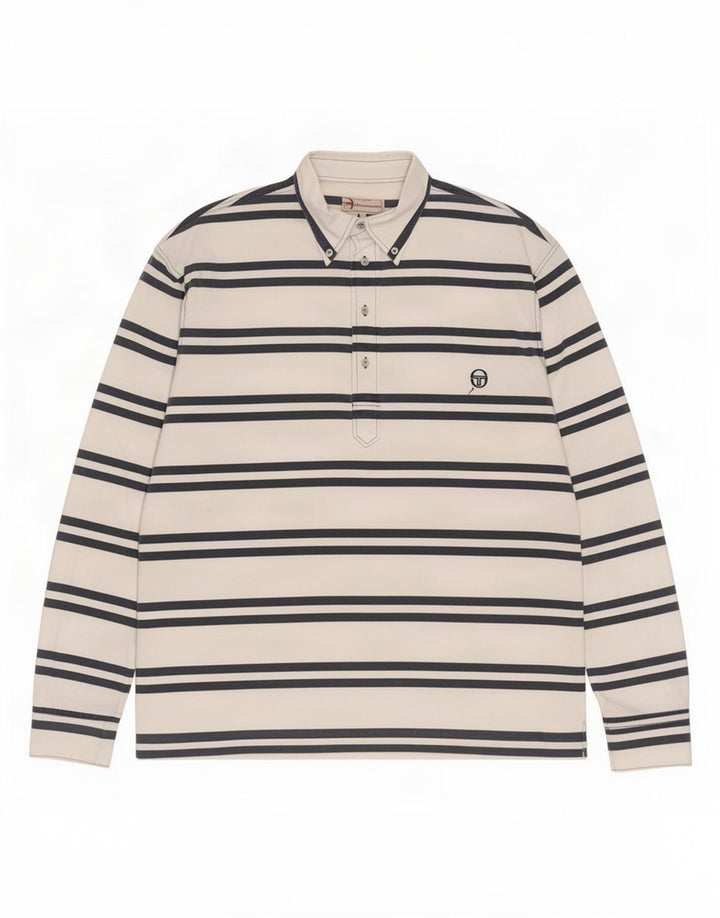 Cămașă pulover pentru bărbați Sergio Tacchini, cu dungi albe, mari