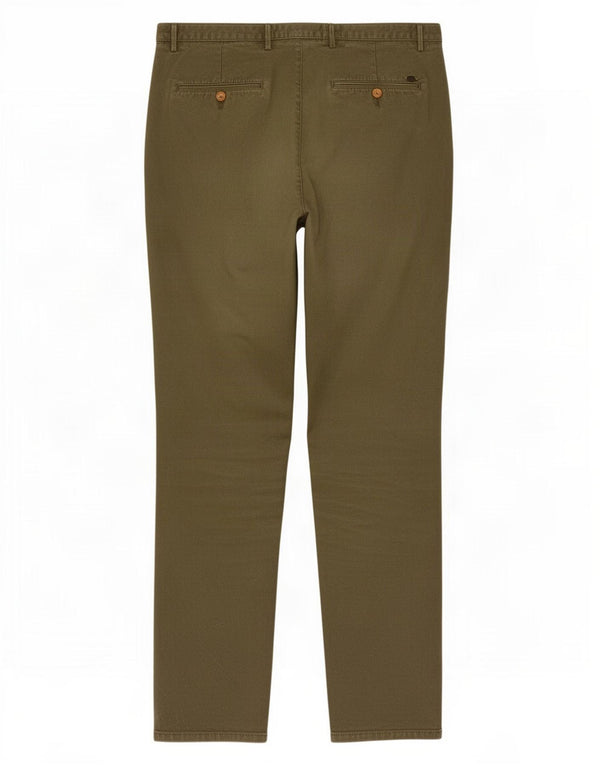 Massimo Dutti Pantaloni Chino Slim Fit pentru bărbați EU 46 XL W36 L33 Kaki