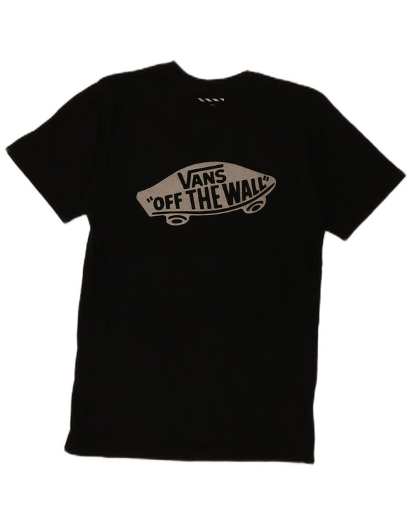 Tricou grafic personalizat Vans pentru bărbați Top mic bumbac negru
