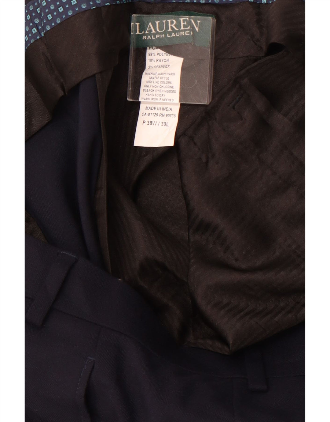 POLO RALPH LAUREN Pantaloni drepți pentru bărbați L38 L30 Poliester bleumarin