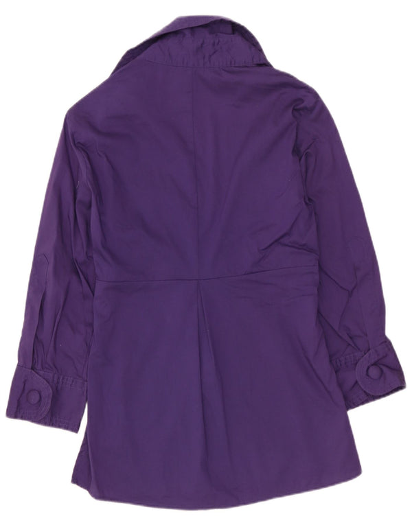 Bluză BENETTON pentru femei, cu mâneci 3/4, UK 6 XS, bumbac violet