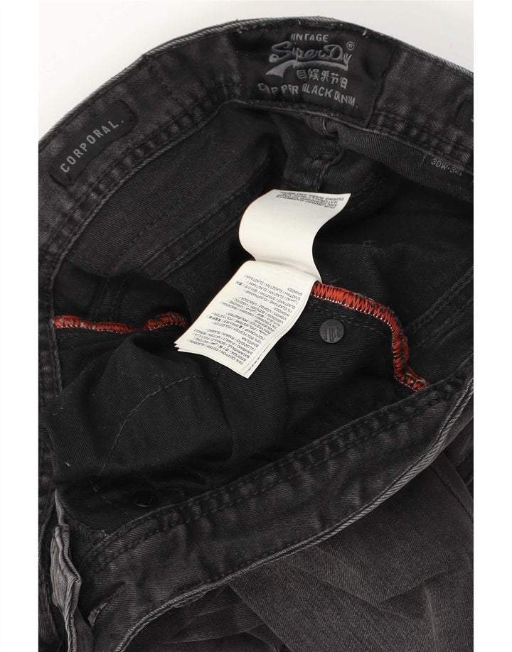 Blugi Superdry Corporal Slim pentru bărbați W30 L34 bumbac gri