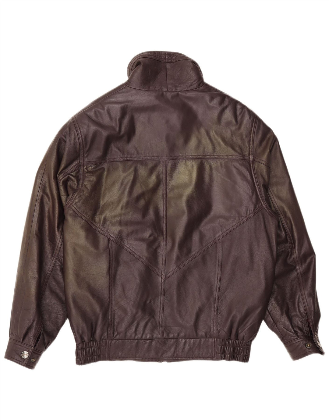 Geaca de piele vintage pentru barbati IT 48 piele maro medie
