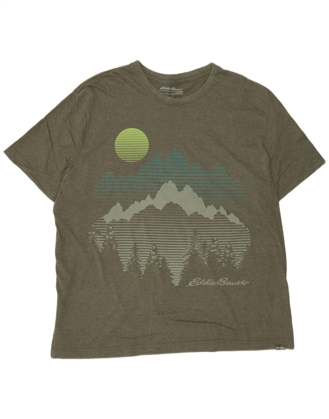 Tricou grafic pentru bărbați Eddie Bauer Top 2XL bumbac kaki