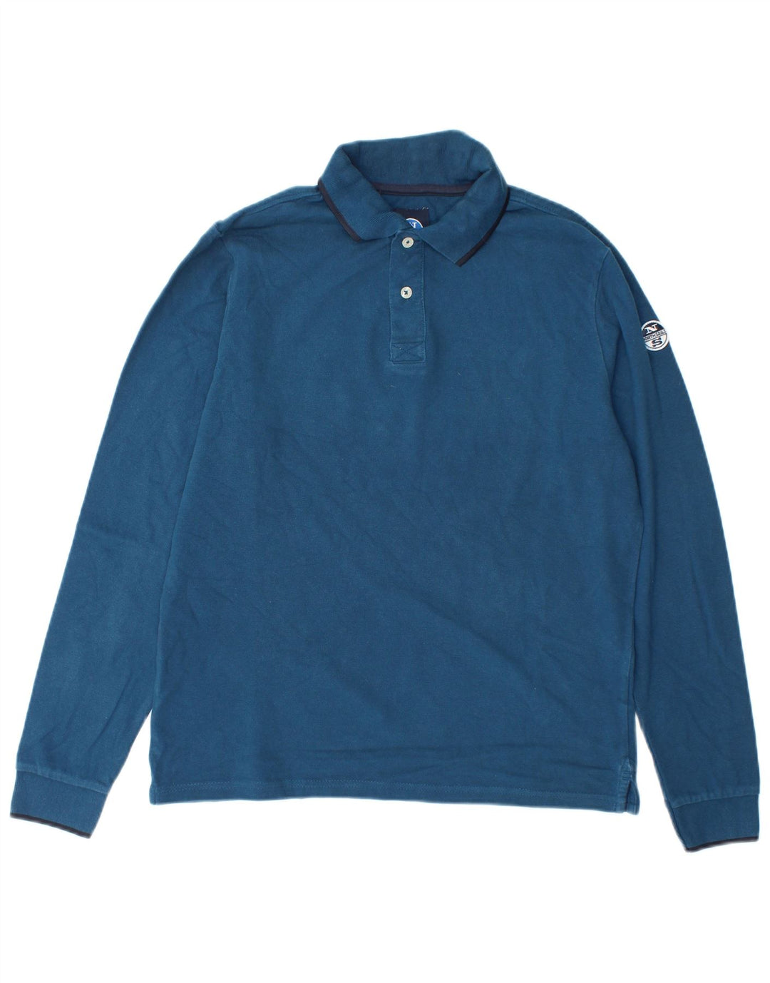 Tricou polo cu mânecă lungă pentru bărbați North Sails, albastru bleumarin