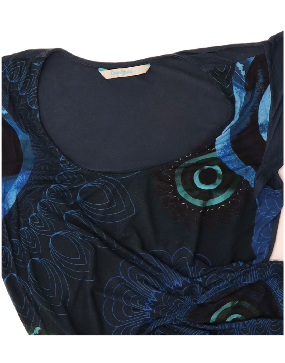 Bluză pentru femei DESIGUAL UK 14 Medium Bleumarin Floral