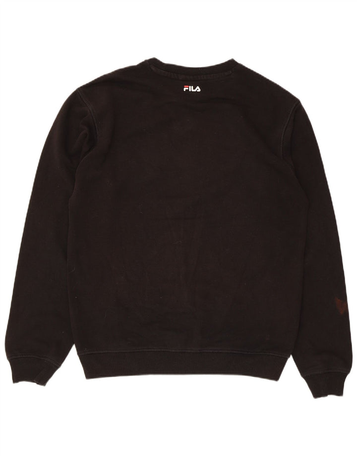 Hanorac cu grafică pentru bărbați Fila Jumper Mic Negru Bumbac