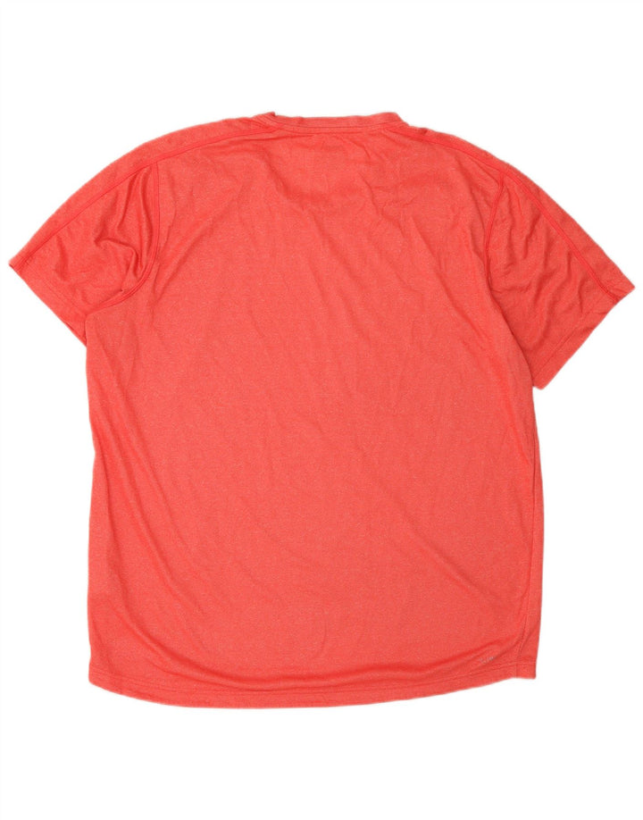 Tricou Adidas Climalite pentru bărbați Top mare poliester roșu