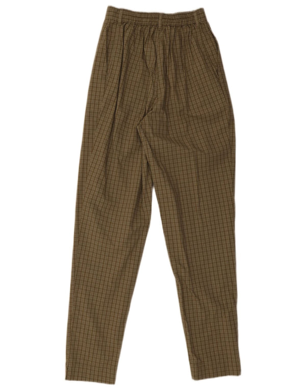 Pantaloni chino pentru femei Marks & Spencer UK 10 Small W24 L31 Brown Check