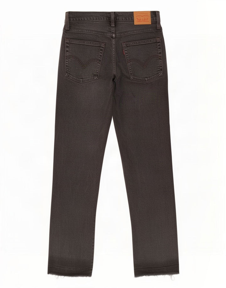 Blugi drepti pentru femei Levi's W28 L27 bumbac negru