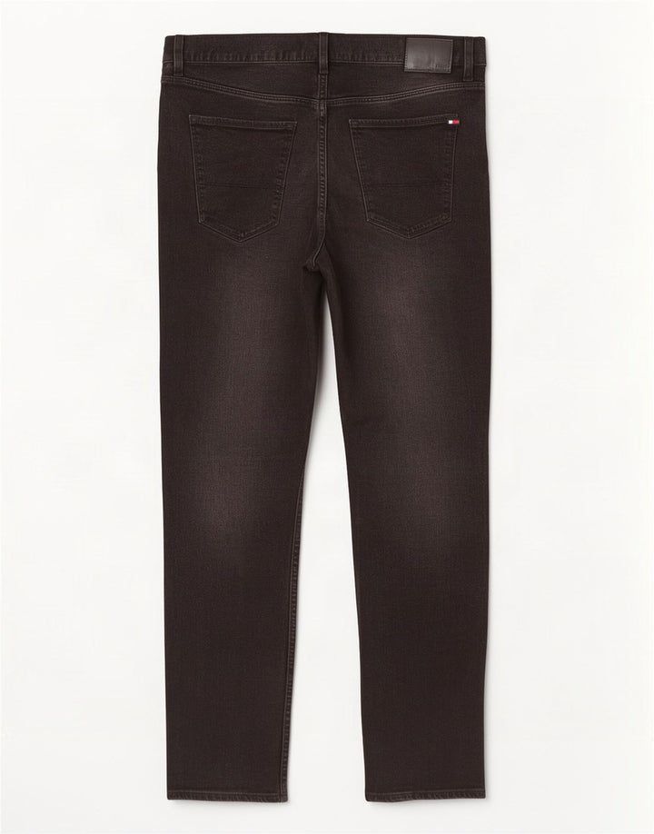 Blugi Tommy Hilfiger Bleecker Slim pentru bărbați W40 L32 bumbac negru