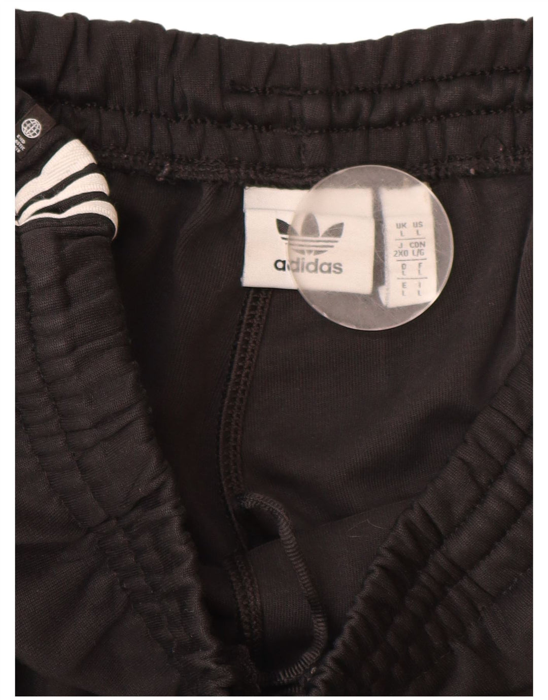 Pantaloni de trening pentru bărbați Adidas Pantaloni de jogging, mari, negru, poliester