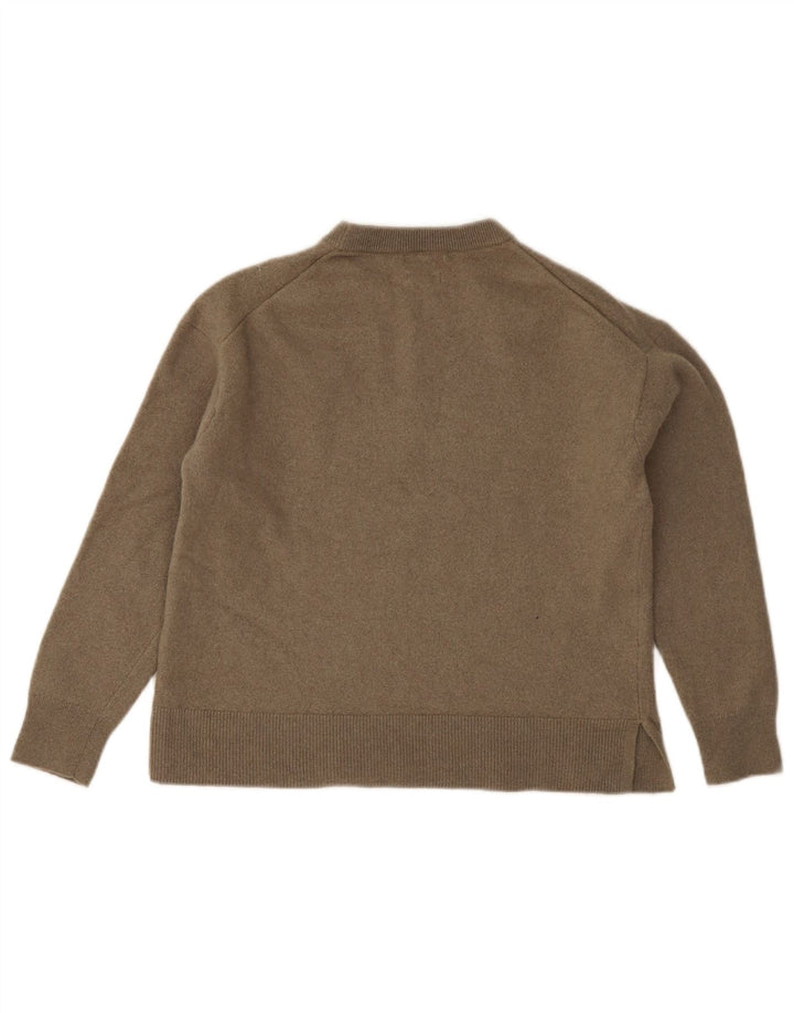 Pulover Massimo Dutti pentru damă cu gât crew pulover UK 14 mare lână gri