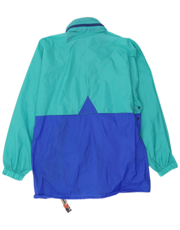 Jachetă de ploaie cu glugă K-Way pentru bărbați UK 38 Medium Green Colorblock Poliamidă