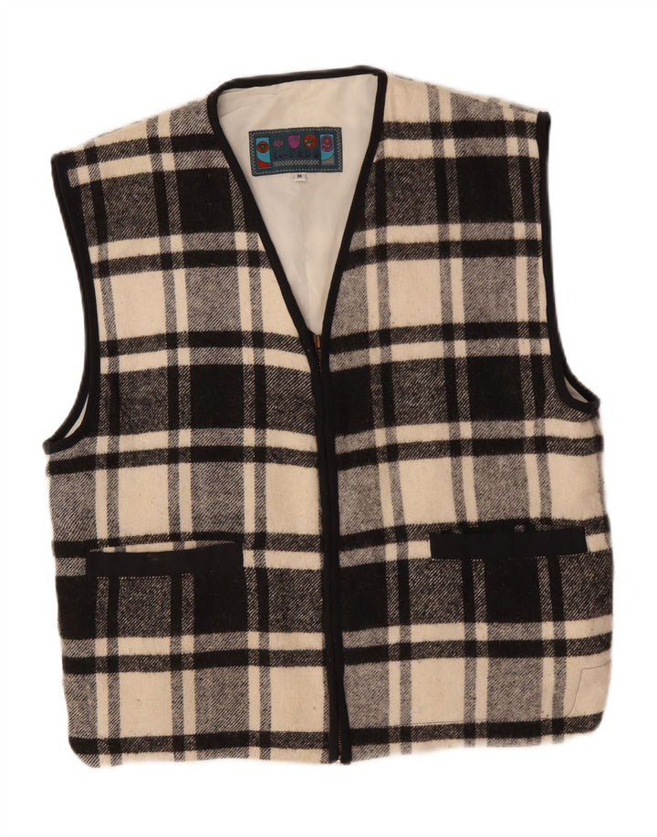 Gilet pentru bărbați Le Frog UK 38 Medium Black Check Wool