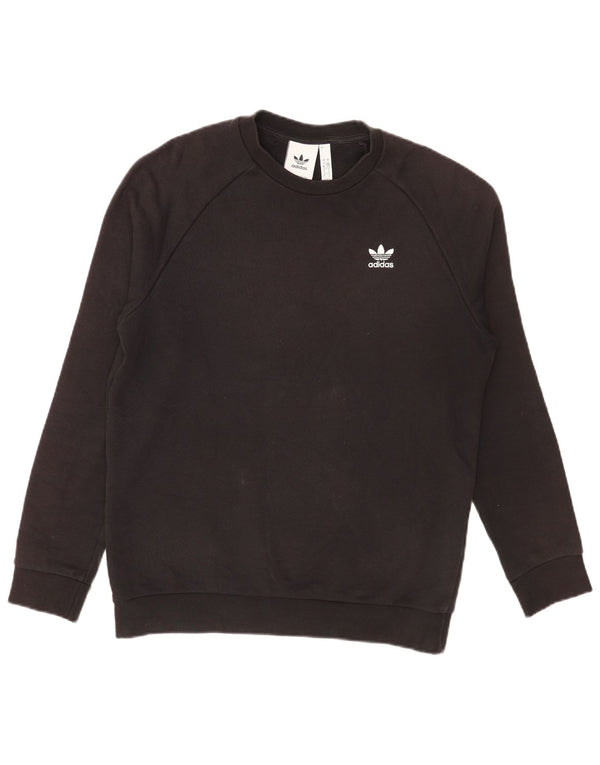 Hanorac pentru bărbați Adidas Loose Fit Jumper mic, negru, bumbac