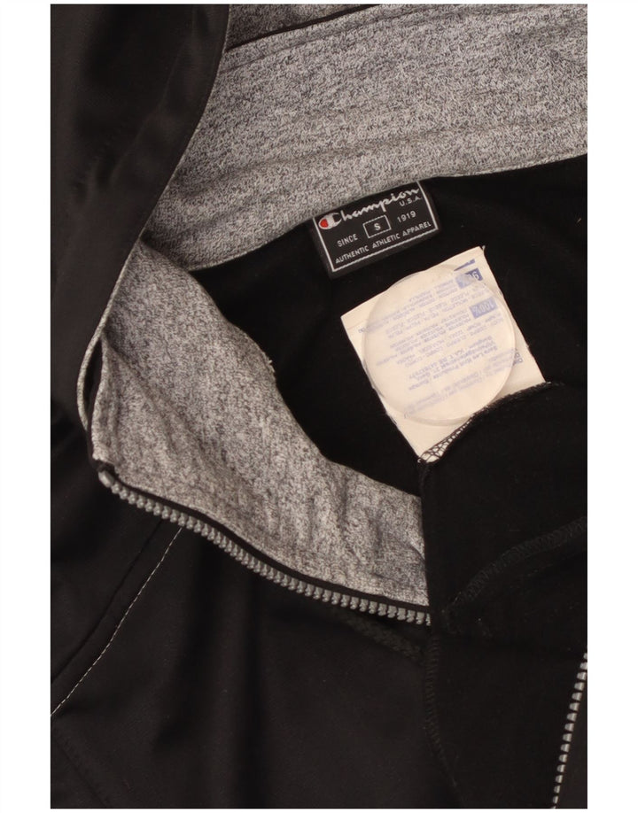 Jachetă de top pentru trening pentru bărbați Champion, cu glugă, negru, poliester color bloc