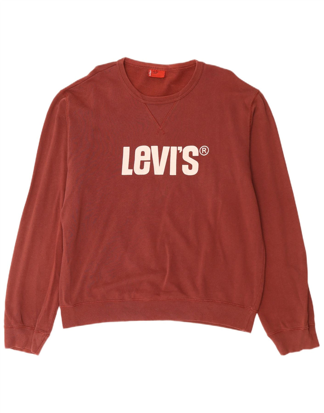 Hanorac grafic pentru bărbați Levi's Pulover mare din bumbac maro