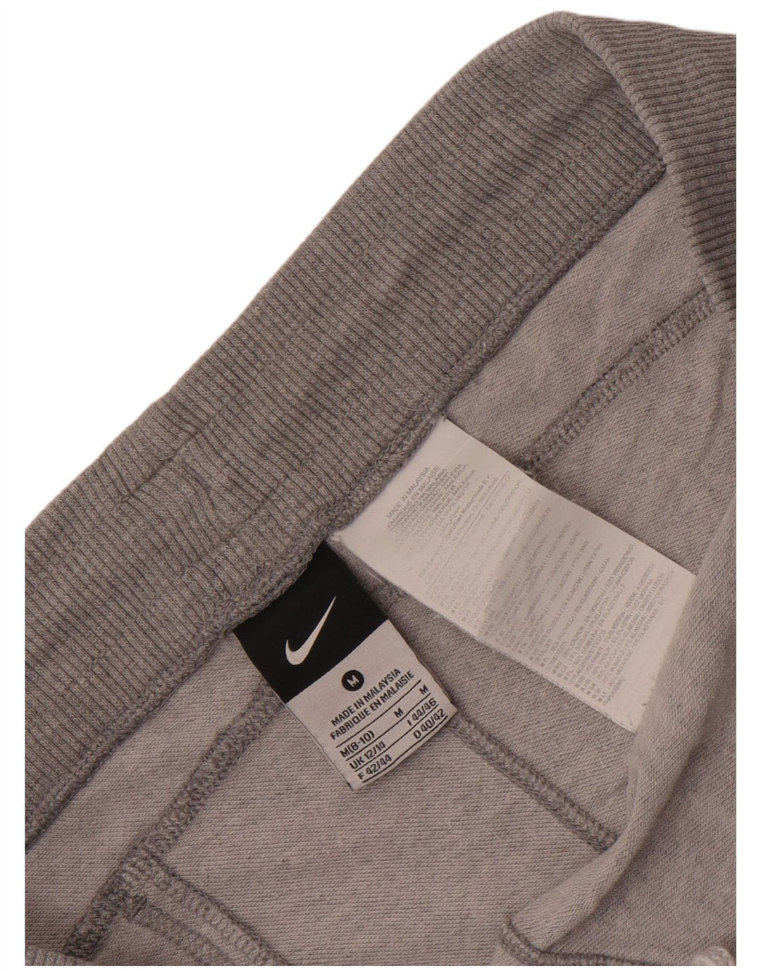 Pantaloni scurți sport Nike pentru femei Marea Britanie 12/14, bumbac gri mediu