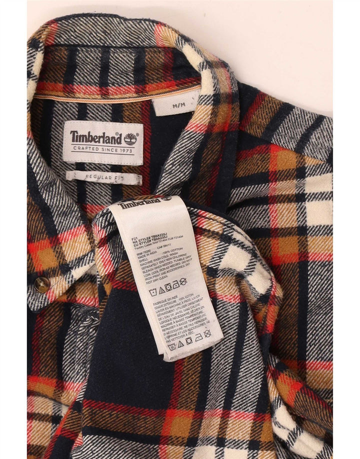 Cămașă de flanel pentru bărbați Timberland, de culoare medie, multicoloră, din bumbac