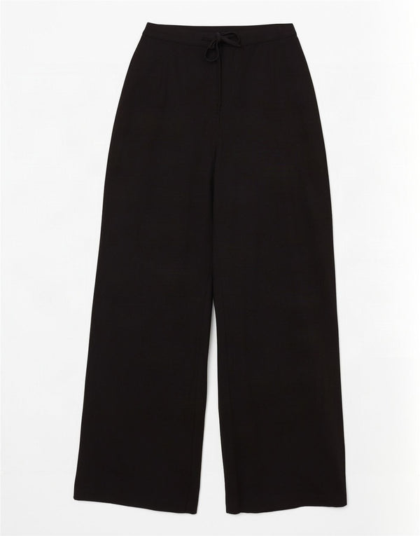 Marks & Spencer Pantaloni casual cu talie înaltă pentru femei UK 14 Large W32 L29 Negru