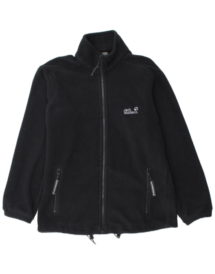 JACK WOLFSKIN Jachetă pentru exterior pentru bărbați din fleece UK 36/38 Poliester negru mic