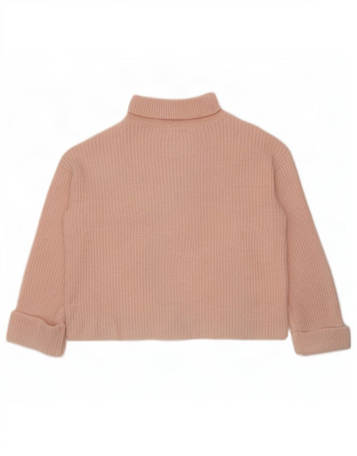 Marks & Spencer Pulover supradimensionat pentru femei cu gât rulat UK 14 Roz mediu