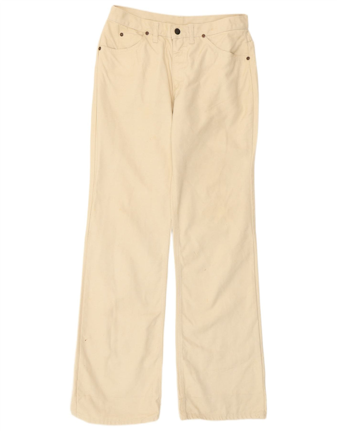 Blugi pentru bărbați Rifle Bootcut W38 L36 din bumbac alb