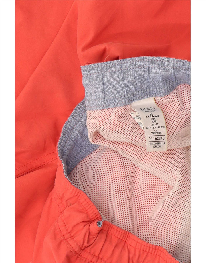 Pantaloni scurți de înot pentru bărbați Marks & Spencer, bumbac portocaliu 2XL