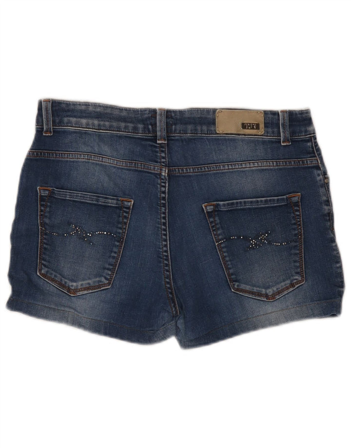 Trussardi Pantaloni scurți din denim pentru femei W34 Large Bleumarin