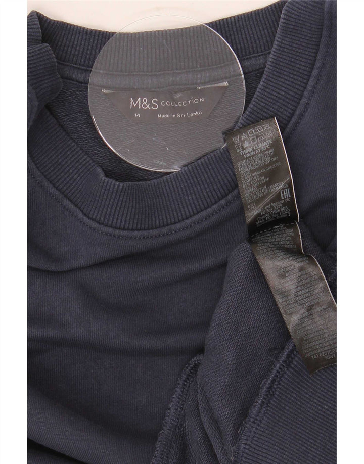 Pulover pentru damă Marks & Spencer pentru femei UK 14 Medium bleumarin Bumbac