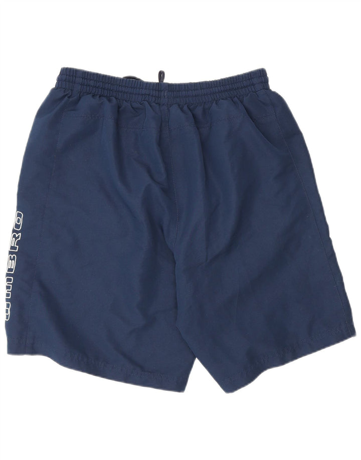 Pantaloni scurți sport grafic Umbro pentru bărbați, poliester mediu albastru