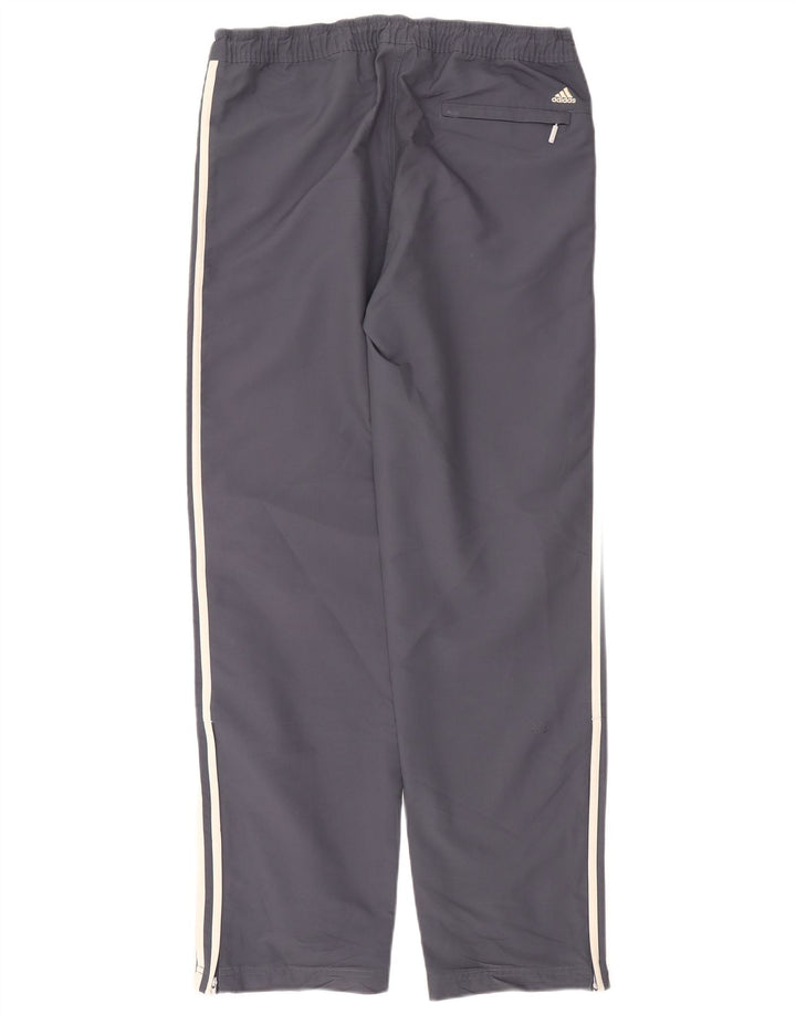 Pantaloni chino drepți pentru bărbați Adidas W36 L31 poliester bleumarin