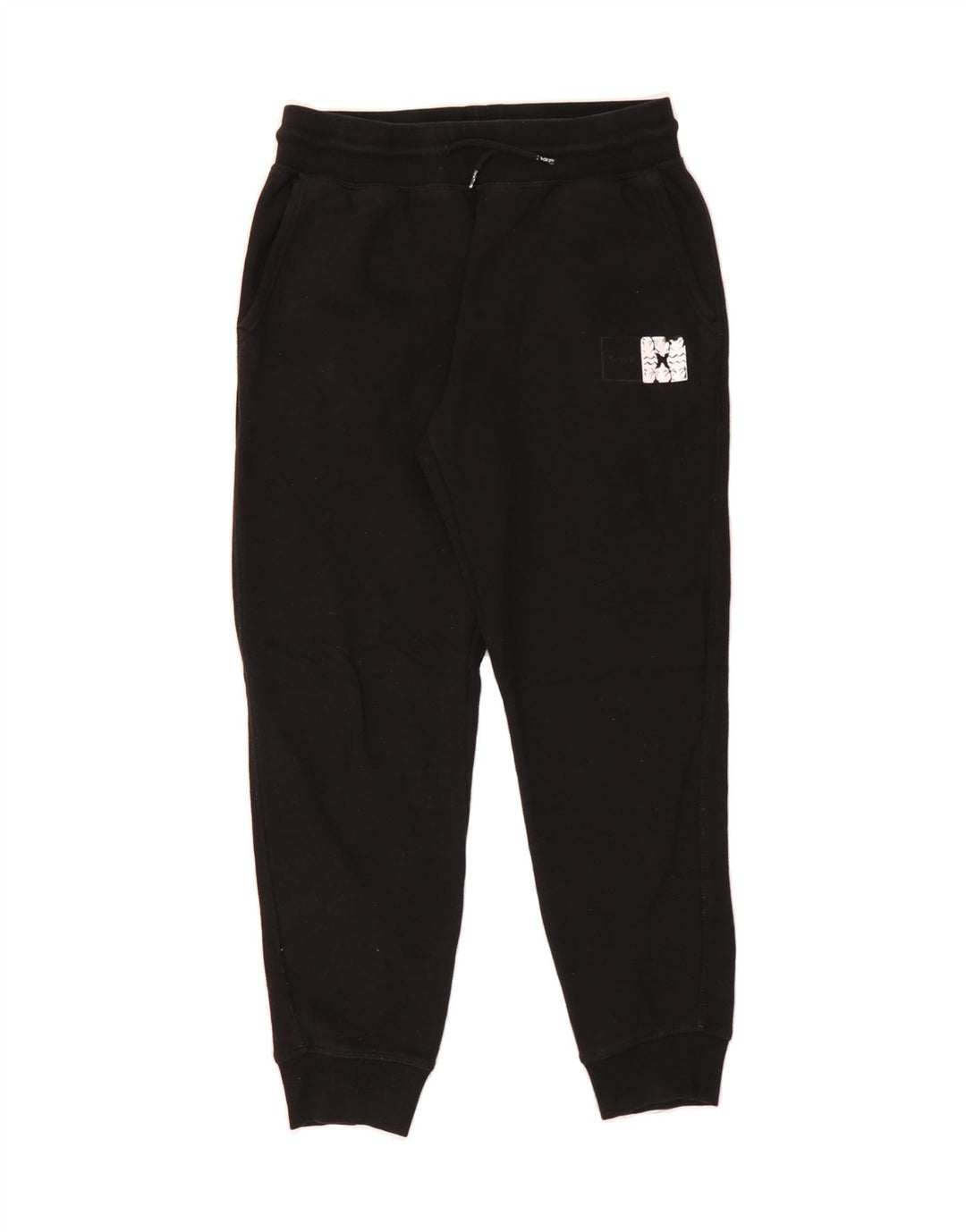 HURLEY Mens Tracksuit Trousers Joggers Small  Black Cotton Vintage Hurley and Second-Hand Hurley from Messina Hembry 