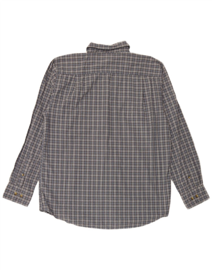 Cămașă pentru bărbați DOCKERS, bumbac cu carouri albastru mediu