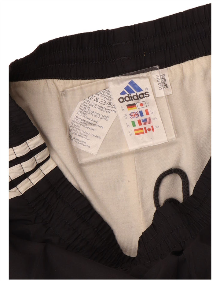 Pantaloni scurți sport Adidas pentru femei UK 10 Small Negru Poliester