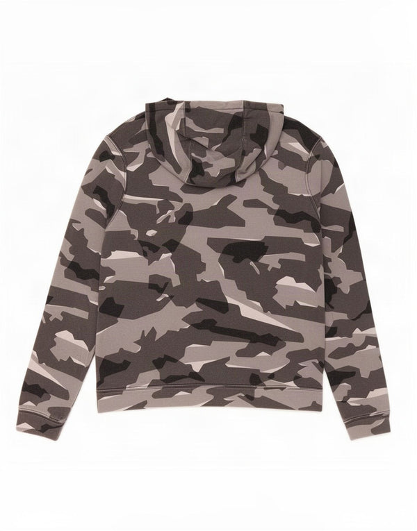Pulover Nike pentru băieți cu capota grafic 13-14 ani XL bumbac camuflaj gri