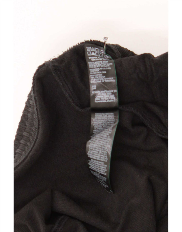 Pantaloni de trening pentru bărbați Marks & Spencer, bumbac mediu negru