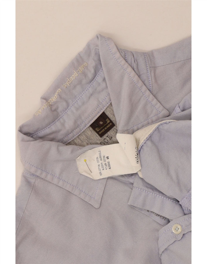 Cămașă Napapijri pentru femei UK 10 Small Blue Bumbac