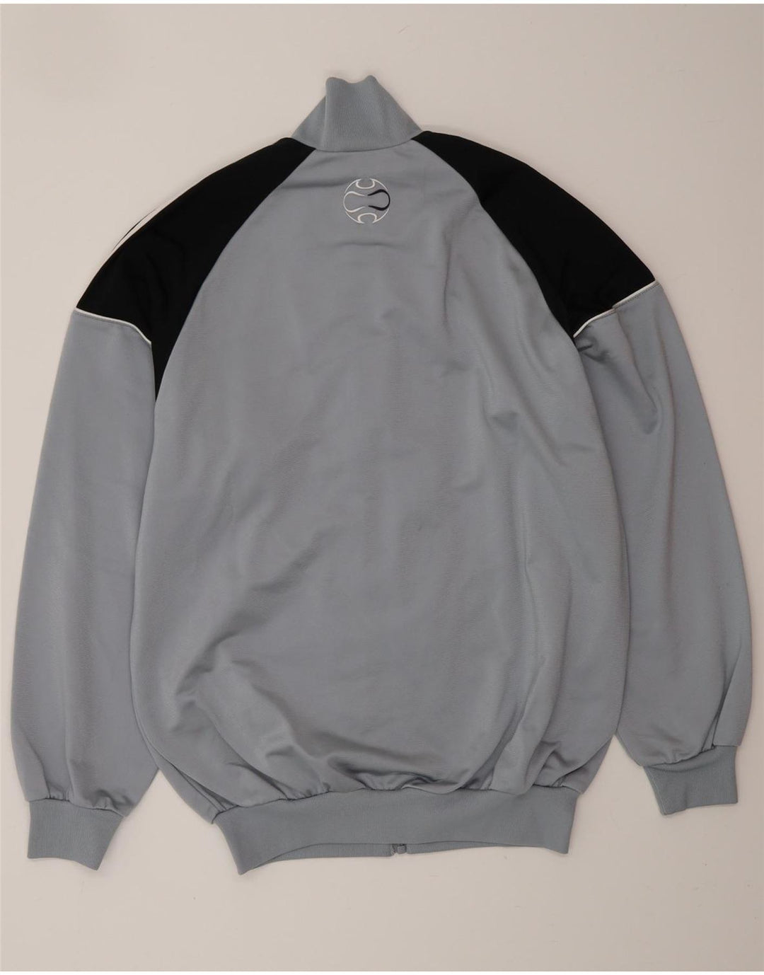 Jachetă de top ADIDAS pentru bărbați, cu croiala largi, Marea Britanie 36/38, albastru, color block