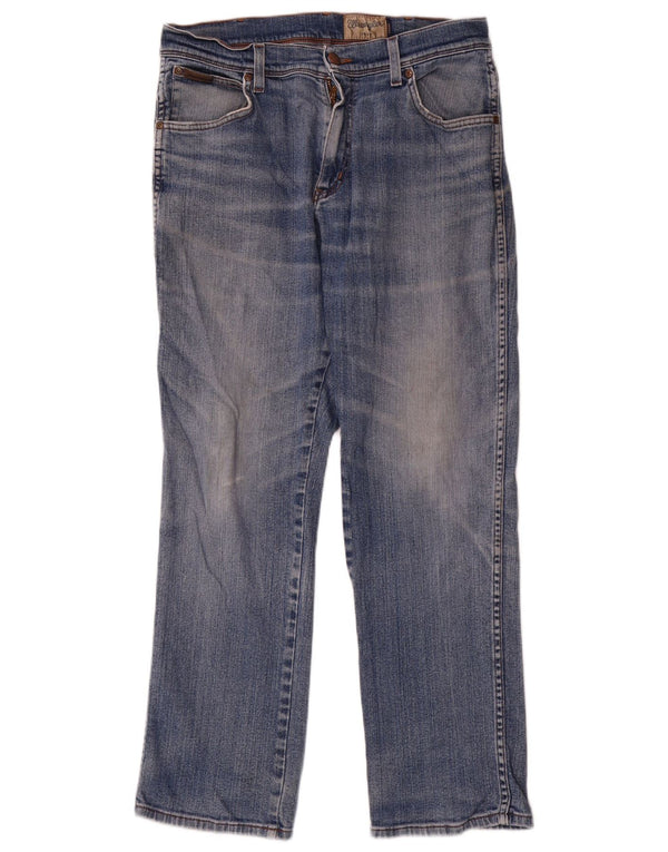 Blugi drepte stretch pentru bărbați Wrangler Texas W34 L30 bumbac albastru